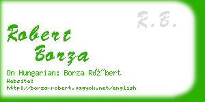 robert borza business card
